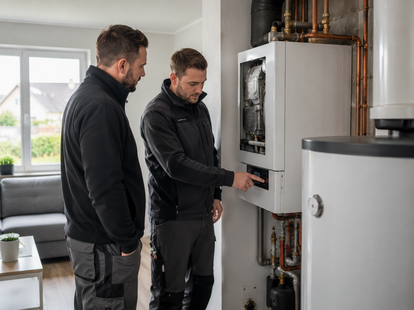 Handwerker aus dem Netzwerk der Weber Hausverwaltung bei der Instandhaltung